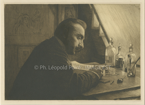 Léopold Poiré travaillant (Nancy)